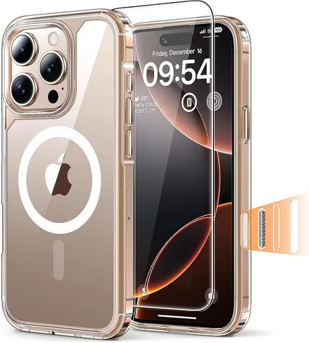 Vista 18 de TAURI Funda para iPhone 17, antiamarilleamiento con protector de pantalla, protección de grado militar, a prueba de golpes, delgada para iPhone 17
