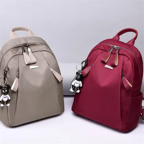 Vista 5 de na Mochila de tela Oxford para mujer, bolsa de viaje para exteriores, mochila casual para mujer