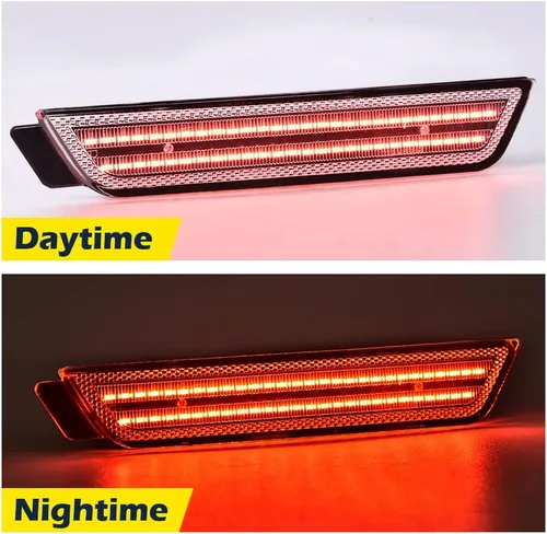 Vista 7 de CHEDA Par de luces LED de marcador lateral delantero y trasero compatible con Chevy Camaro LS, LT, SS, Z/28, ZL1, lente transparente 2010-2015