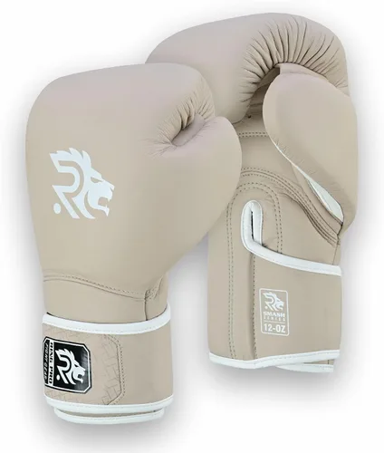 Vista 8 de Ring Pro Leather Boxing Gloves with Strap – Premium for Training, Sparring, MMA, Kickboxing, Muay Thai (Unisex)