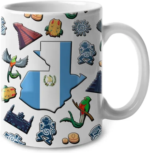 Vista 40 de Lotacy Taza de café con símbolos de Cuba con bandera de mapa, taza de cerámica de bandera cubana de 11 onzas, recuerdo de Cuba y regalos, idea