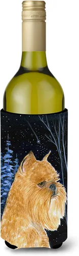 Vista 87 de Caroline's Treasures SS8447CC Starry Night English Bulldog - Enfriador para latas o botellas, lavable, funda plegable con aislamiento para bebidas