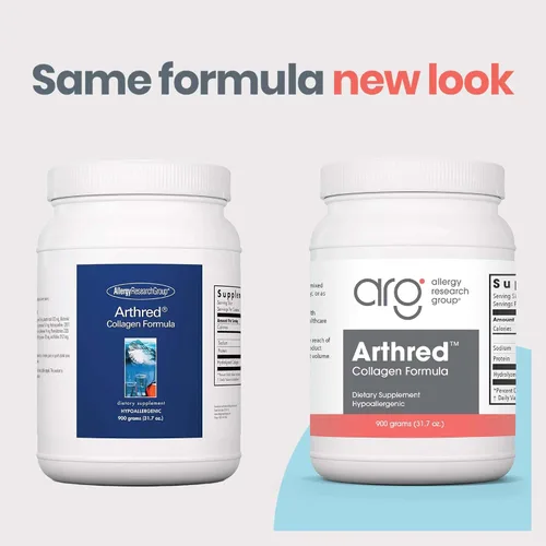 Vista 3 de Allergy Research Group Colágeno en polvo para hombres y mujeres, péptidos de colágeno, suplemento de Arthred, de origen bovino, polvo de Arthred