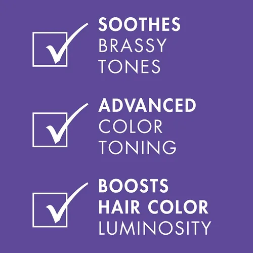 Vista 5 de Nexxus Blonde Assure Purple Champú y acondicionador Color Assure 2 unidades de champú y acondicionador para el cabello rubio, blanqueado y plateado