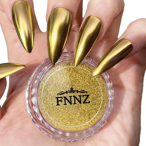 Vista 16 de FNNZ Polvo de uñas cromado, pigmento metálico de polvo de uñas efecto espejo de alta calidad, arte de uñas, polvo con purpurina para San Valentín