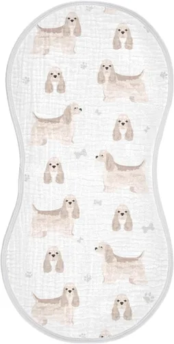 Vista 20 de vvfelixl Paños para eructos, Bichon Frise para bebé, niño, niña, bebé, trapos para eructos, 1 paquete Multi 15