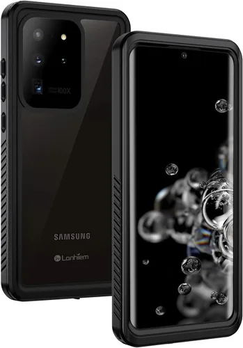 Vista 10 de Lanhiem Funda para Samsung Galaxy S20 (No para Plus o Ultra), IP68 Impermeable a Prueba de Polvo con Protector de Pantalla Integrado, Funda