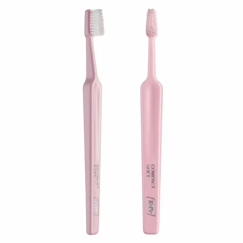 Vista 2 de Cepillo de Dientes Tepe Compact Soft Rosa claro