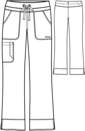 Vista 7 de Grey's Anatomy Signature modelo 2207 - Pantalón quirúrgico a la cadera con 3 bolsillos, para mujer