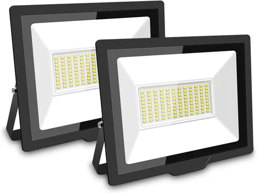 Vista 10 de SKYWORLD Paquete de 2 focos LED de 10 W para exteriores, luces de seguridad de 1000 lúmenes, lámpara exterior de 6000 K, luz blanca diurna, IP66