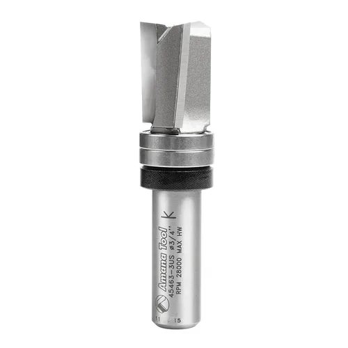 Vista 33 de Amana Tool 45487 - Broca de carburo con punta de carburo, 45487, vástago de 1/2 x 1/4 pulgadas con rodamiento de bolas superior