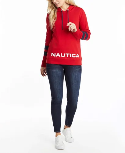 Vista 3 de Nautica Sudadera con capucha clásica supersuave 100% algodón para mujer