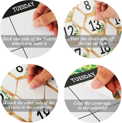Vista 7 de Juego de tablones de anuncios con calendario de vegetación para el aula, simplemente eucalipto, decoración de aula, calendario, estaciones, tabla