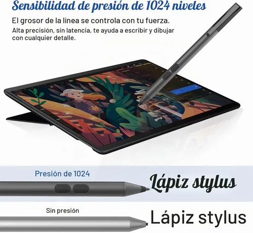 Vista 3 de Lápiz óptico para dispositivos de pantalla táctil ASUS, lápiz digital activo con punta ultrafina, sensibilidad a la presión 1024, rechazo de palma