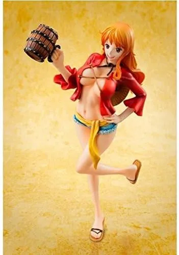 Vista 4 de Megahouse One Piece: Portrait of Pirates: Nami Mugiwara Versión 02 Edición Limitada Figura de PVC