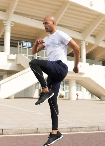 Vista 3 de Baleaf Camisetas de correr para hombre, de manga corta, atléticas, de secado rápido