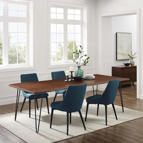 Vista 2 de Modway Ardor - Mesa de comedor rectangular de madera de acacia con borde vivo de 96 pulgadas en nogal negro Negro Nuez (Black Walnut)