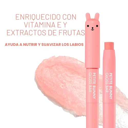 Vista 3 de TONYMOLY Petit Bunny Gloss Bar, 01 Juicy Strawberry