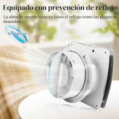 Vista 5 de WiseWater - Extractor de baño, 110 V CA 140 CFM, conducto de 6 pulgadas, ventilador extractor de panel de 7.6 pulgadas, ventilador de ventilación