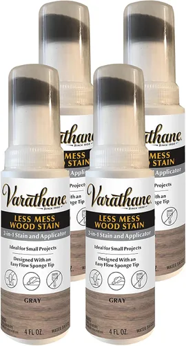 Vista 8 de Varathane 385685 Tinte para madera con menos desorden y aplicador, 4 onzas, Lavado blanco