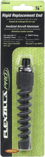 Vista 2 de Legacy Manufacturing Flexzilla Pro Racor para manguera de aire reutilizable con colector de bola, 1/4 pulgadas, RP900250