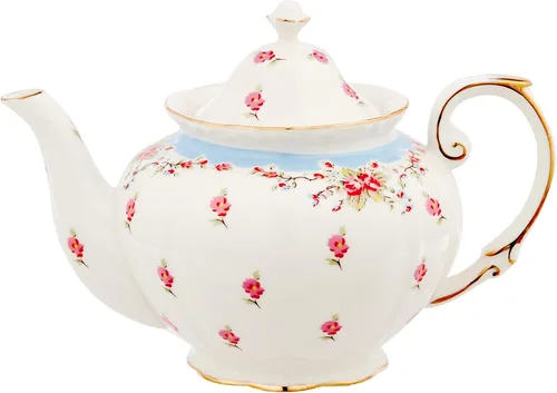 Vista 2 de Juego de té de 11 piezas de porcelana clásica Gracie China, Azul