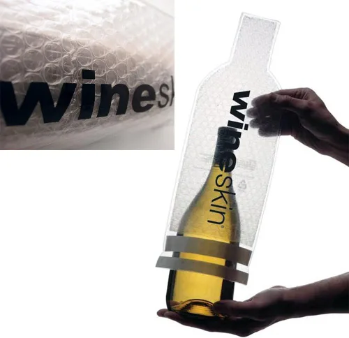 Vista 2 de Wine Skin WineSkin Bag, paquete de 4