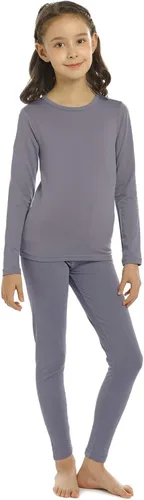 Vista 12 de ViCherub - Conjunto de ropa interior térmica para niñas con forro polar, calzoncillos largos, capa base, parte superior e inferior para invierno