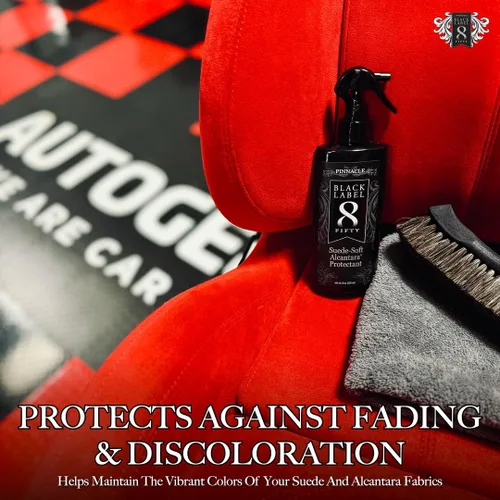 Vista 5 de Pinnacle Black Label Suede-Soft Alcántara Protector Protección avanzada contra derrames y manchas para microgamuza y alcántara Acabado