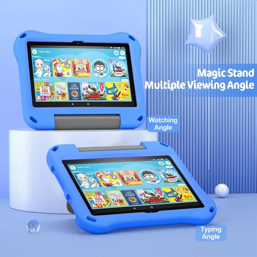 Vista 6 de DiHines - Funda para tableta 8 iPad para niños, funda para tablet 8/8 Plus (compatible con versión 2022 y 2020), funda DiHines a prueba de niños