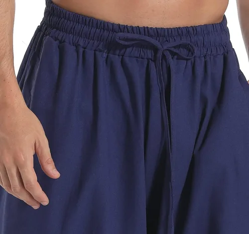 Vista 4 de perdontoo Pantalones de harén Aladdin estilo bohemio hippie con cordón para hombre