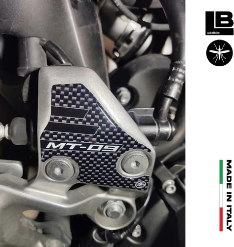 Vista 4 de labelbike - Pegatinas 3D Protectores de talón de motocicleta compatibles con Yamaha Mt-09 2017-2020