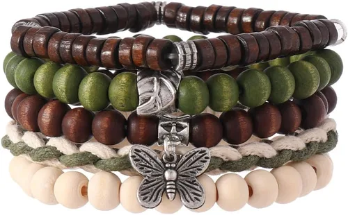 Vista 23 de Pulsera Gótica Ajustable de Cuero Trenzado Punk Multicapa de Estilo Grunge, Conjunto de Pulseras Emo con Brazalete de Metal, Envoltura
