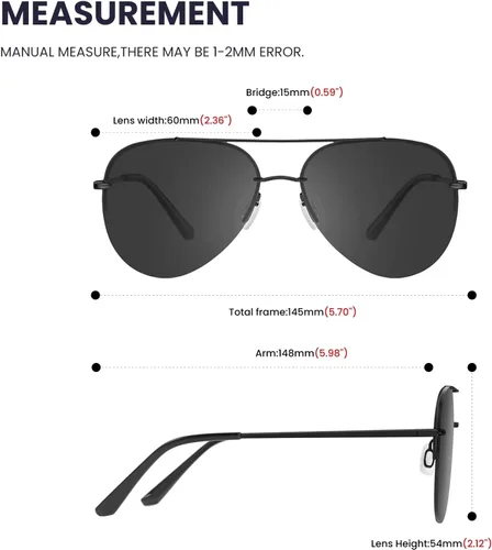 Vista 5 de TIJN Gafas de sol polarizadas Avaitor retro de gran tamaño para mujeres y hombres, tonos vintage, gafas de sol clásicas de metal, Vega