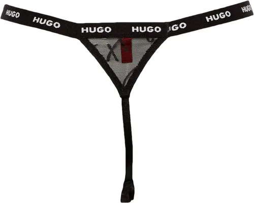 Vista 2 de HUGO Women's Tonal Script Lace Modern Thong