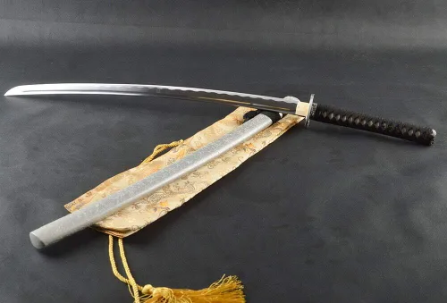 Vista 4 de Espada 41 '' Katana Samurai japonesa Genaral Espada afilada La práctica de la hoja puede personalizar