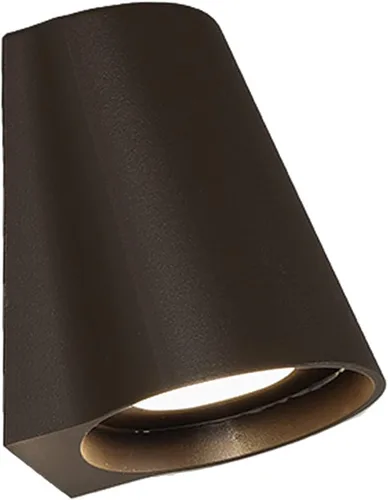Vista 4 de WAC Lighting dweLED, Mod 7in LED de pared interior y exterior 3000K en bronce