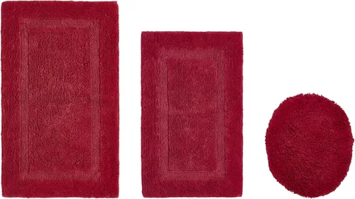 Vista 179 de Better Trends - Juego de 2 alfombras de baño 100% algodón, extra suaves, con borlas, de 17" x 24", alfombra de baño superabsorbente y reversible