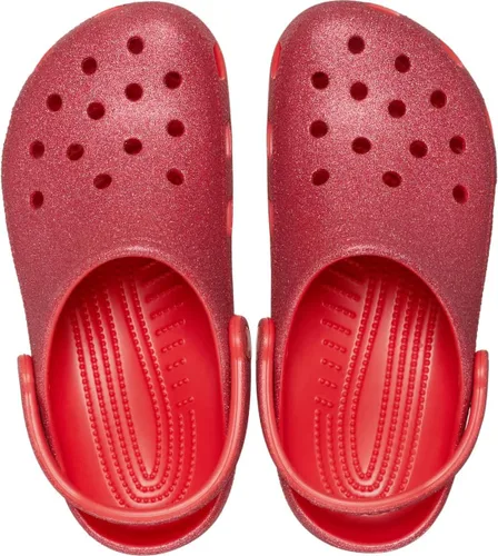Vista 3 de Crocs Zuecos clásicos con purpurina unisex para adultos