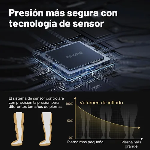 Vista 5 de FIT KING Sistema de recuperación de compresión de aire, botas masajeadoras