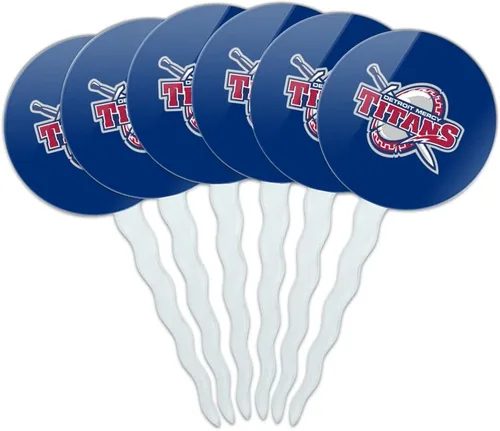 Vista 357 de Abilene Christian - Juego de 6 palillos para cupcakes con logotipo secundario