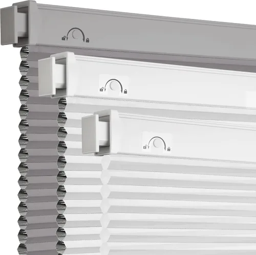 Vista 11 de Grandekor Persianas celulares inalámbricas sin taladro, opacas, persianas de panal para ventanas interiores, protección UV, privacidad, sin taladro