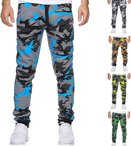 Vista 2 de Eashery Pantalones deportivos para hombre con bolsillos, pantalones de correr a la moda, pantalones de hip hop, pantalones de harén, ropa de calle