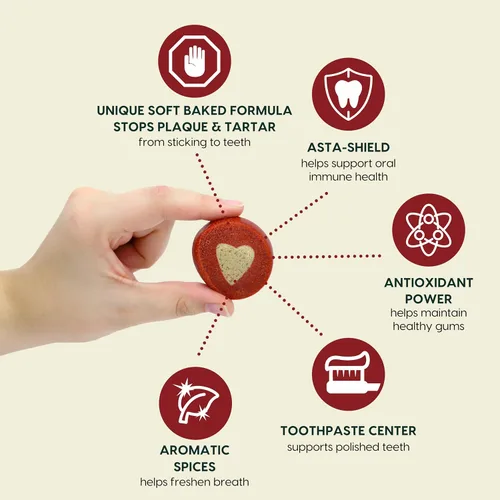 Vista 2 de ARK NATURALS Soft Shield Protection+ Pasta de dientes sin escobillas, masticables dentales para perros para razas grandes, detiene la placa