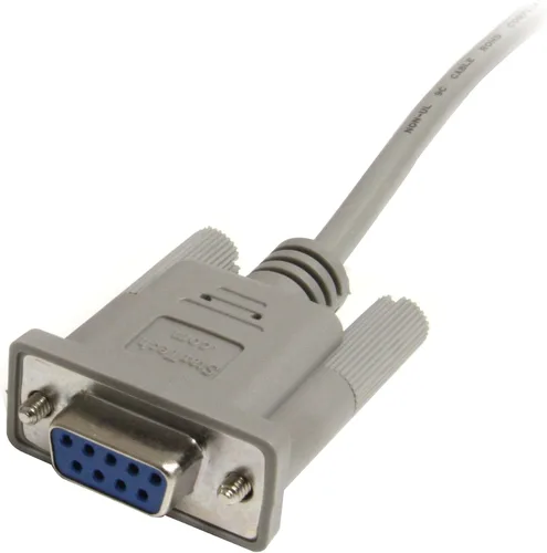 Vista 2 de StarTech Cable serie directo de 6 ft - DB9 F/F - Cable serie - DB-9 (F) a DB-9 (F) - 6 ft (MXT100FF)