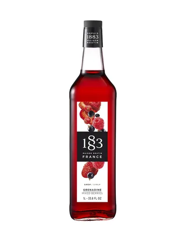Vista 86 de 1883 Jarabe de Amaretto para bebidas, fabricado en Francia, botella de plástico de 1 litro