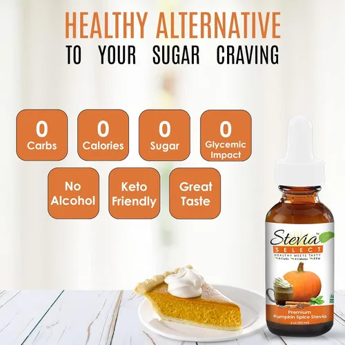 Vista 9 de Stevia Drops English Toffee, Pumpkin Spice, & Hazelnut Stevia Select Keto Coffee Sugar-Free Stevia Flavors Bundle (3) Pack