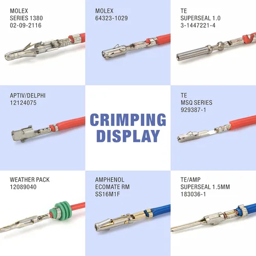 Vista 8 de iCrimp Crimpadora de barril abierto para clavijas JST Molex TE, AWG 28-14 sin trinquete Crimpadora de barril abierto sin trinquete para clavijas