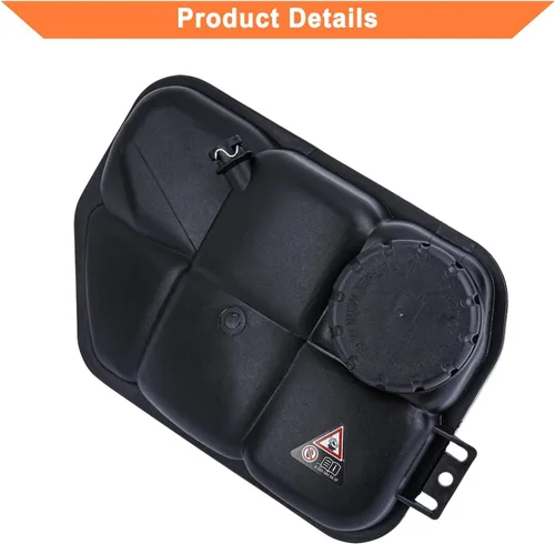Vista 4 de Depósito de refrigerante del motor Depósito de expansión del radiador con tapa. Sustituye a la parte # 603-283, 2115000049. Compatible con Mercedes