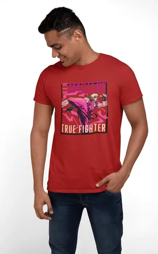 Vista 8 de Pop Threads Ken Masters Street Fighter - Camiseta gráfica de Street Warrior Gamer